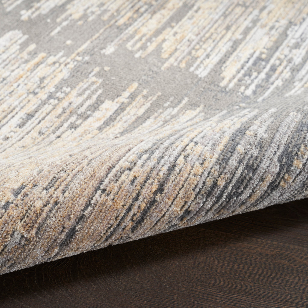 nourison abstract hues abh03 grey gold rug