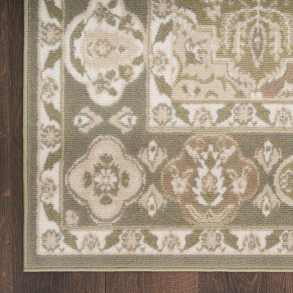 nourison grafix grf31 green rug