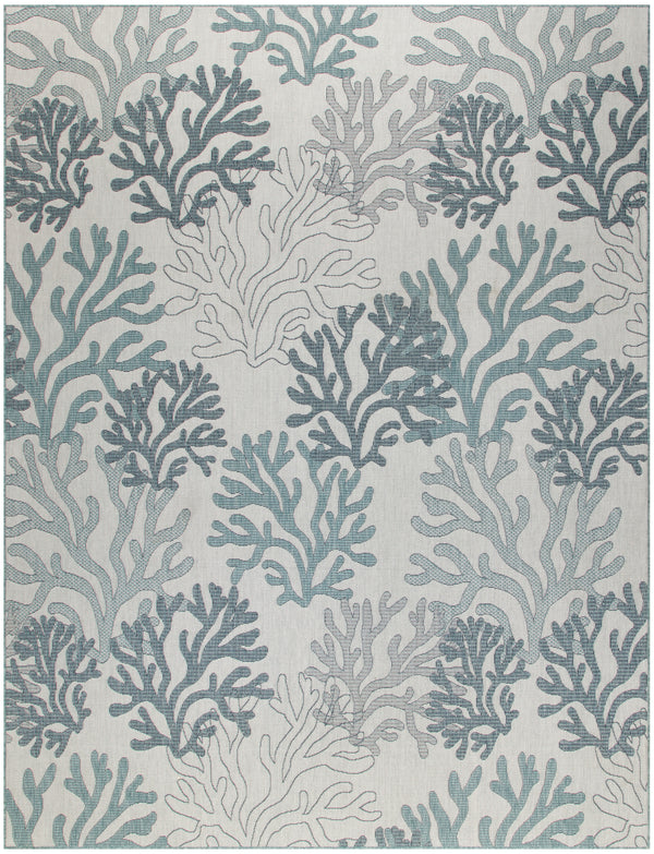 nourison garden oasis goa05 blue rug