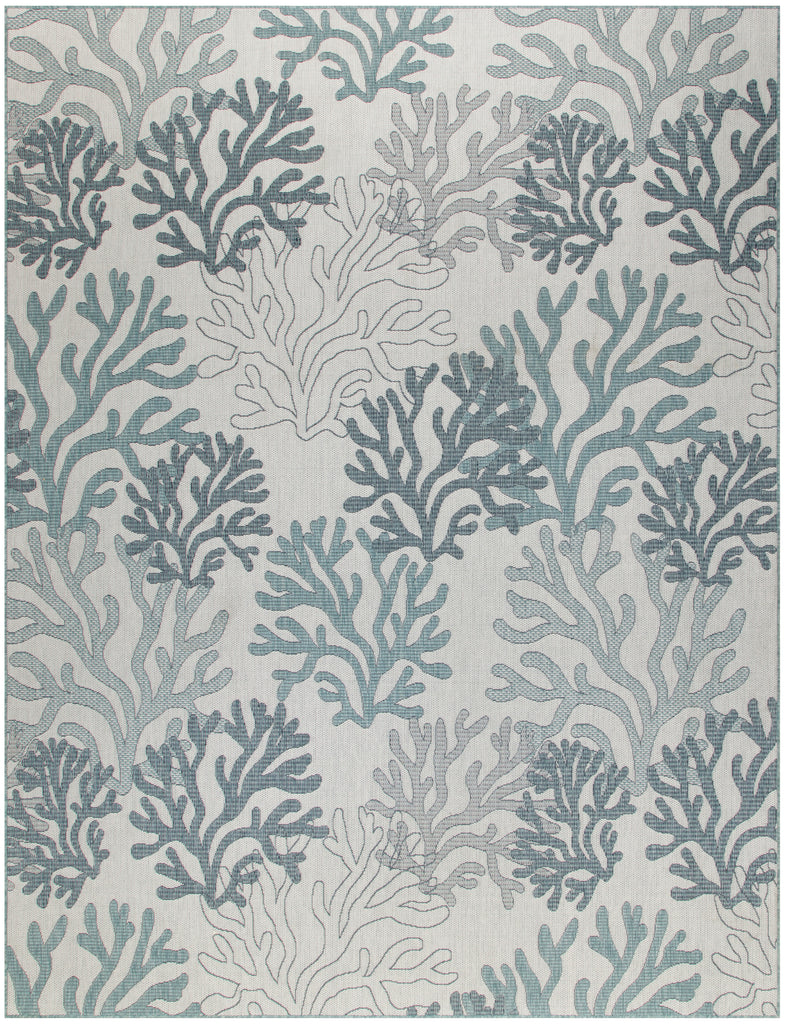 nourison garden oasis goa05 blue rug