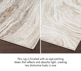 nourison glitz glz22 grey gold rug