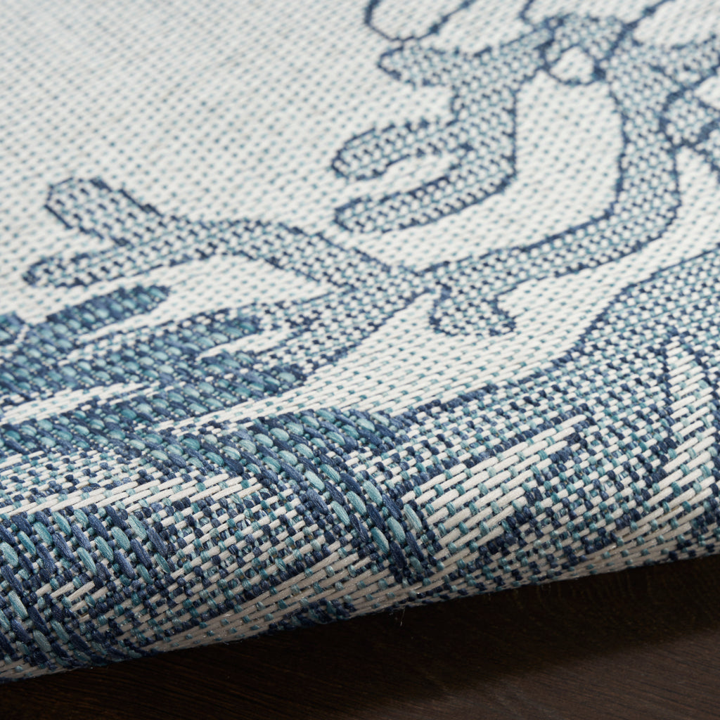 nourison garden oasis goa05 blue rug