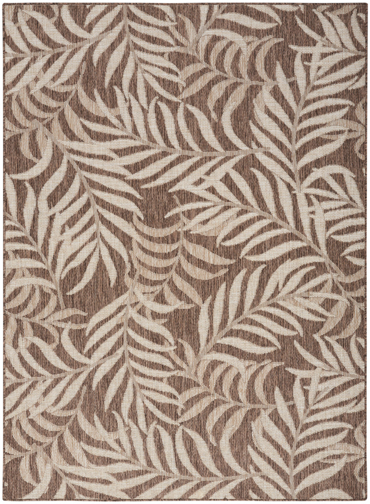 nourison garden oasis goa01 mocha rug