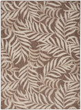 nourison garden oasis goa01 mocha rug