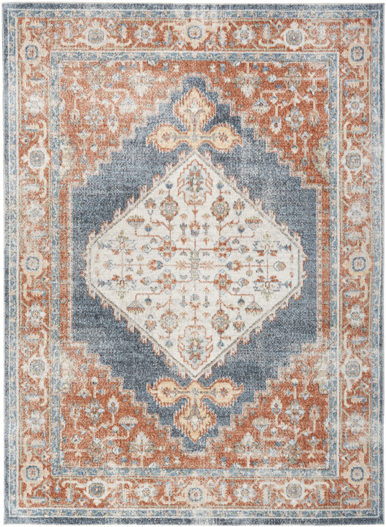 nourison astra machine washable asw11 denim multicolor rug