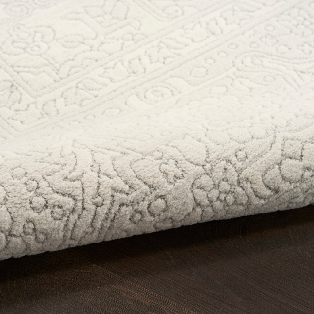 nourison grace gce02 ivory light grey rug