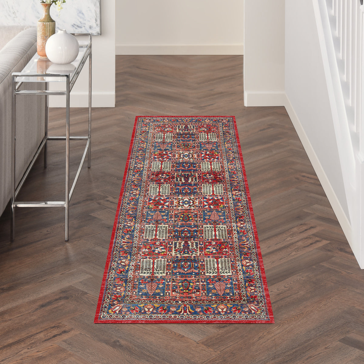 nourison fulton ful05 red rug