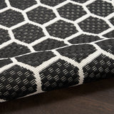nourison twist reversible tws01 black rug