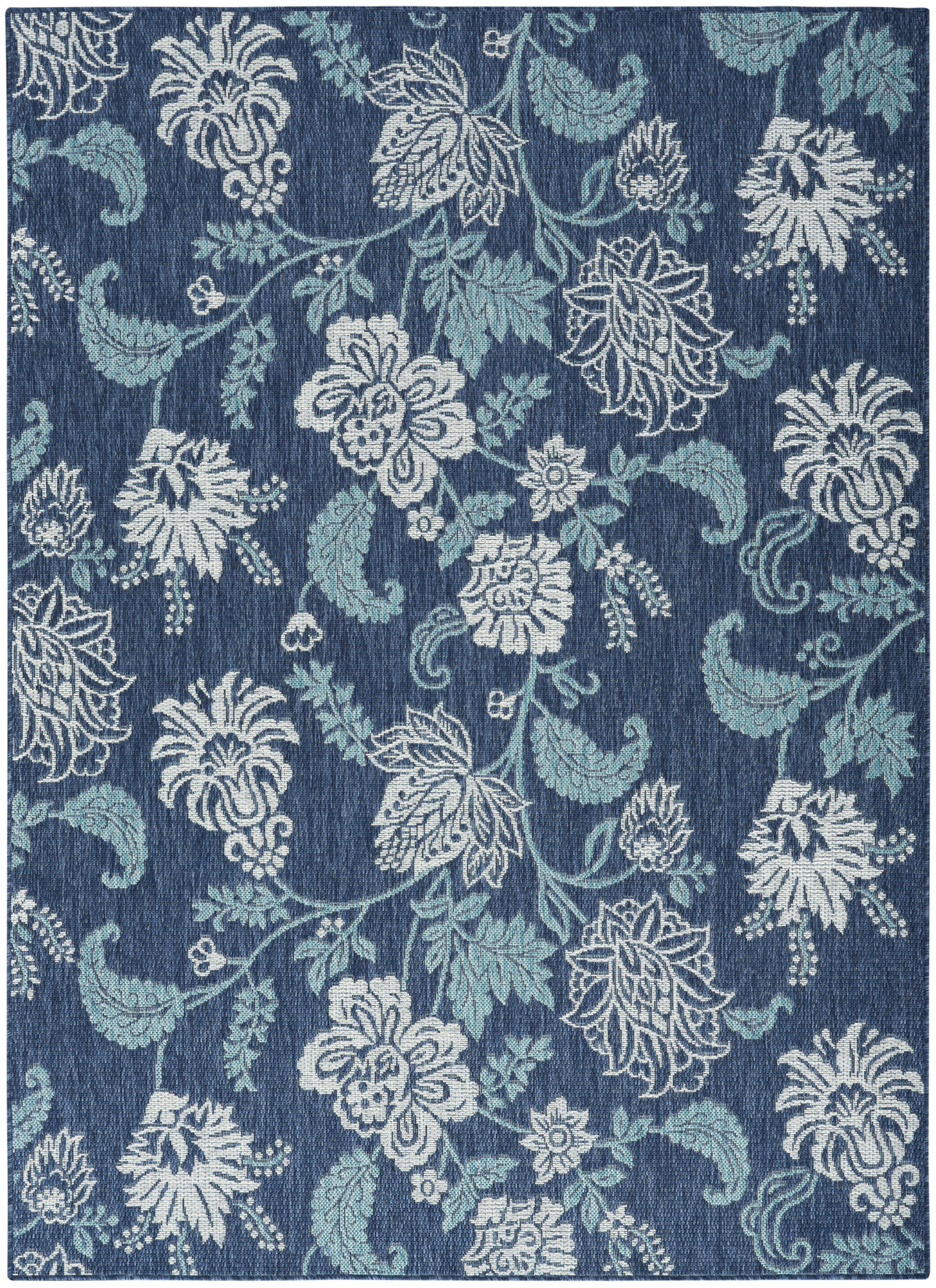 nourison garden oasis goa03 navy rug