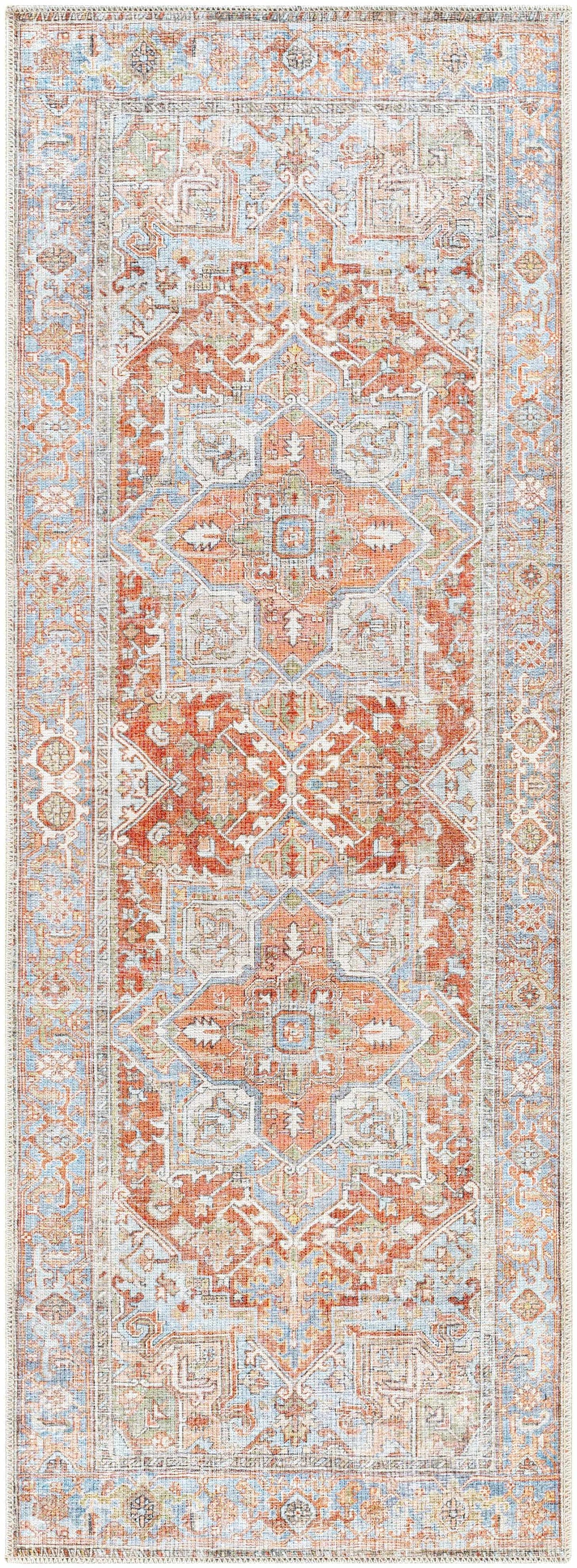 Hauteloom Maayon MAA Denim Machine Made Polyester Rug