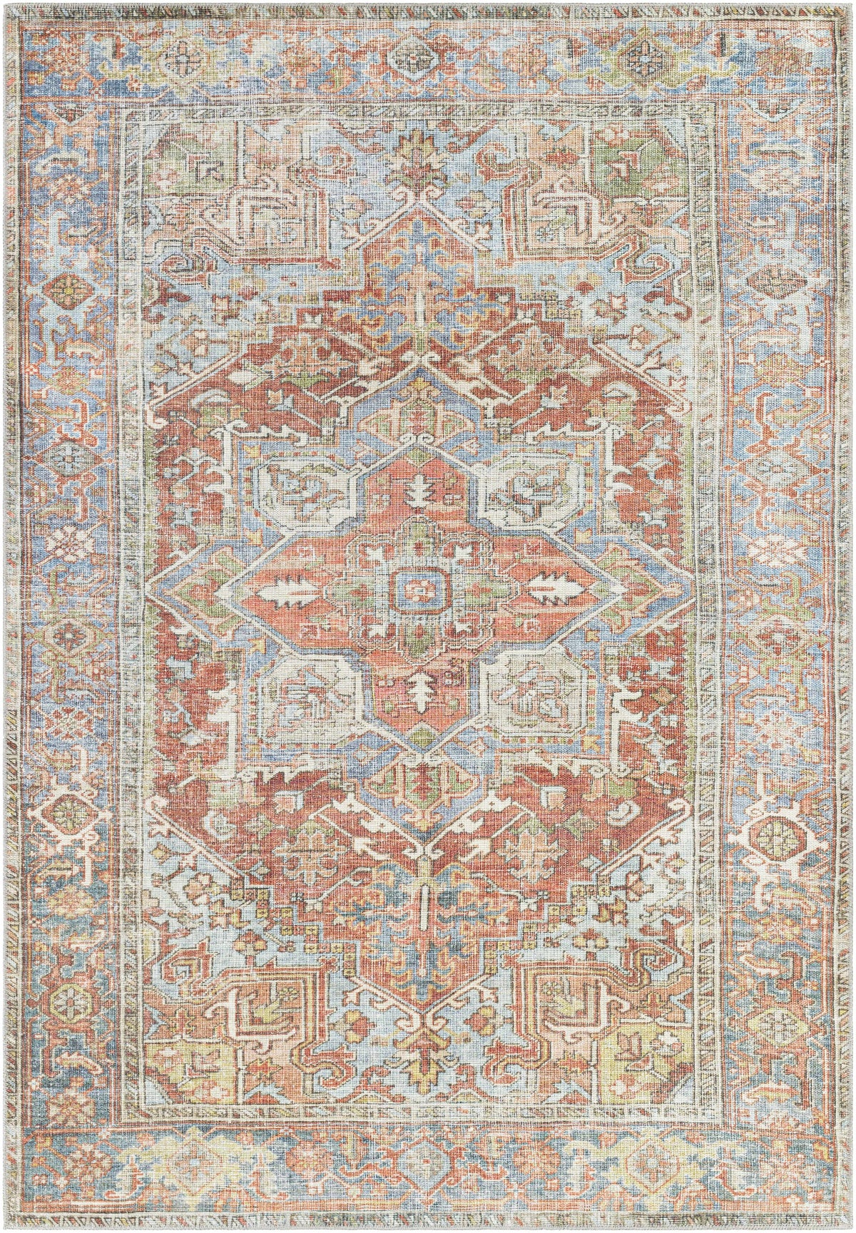Hauteloom Maayon MAA Denim Machine Made Polyester Rug
