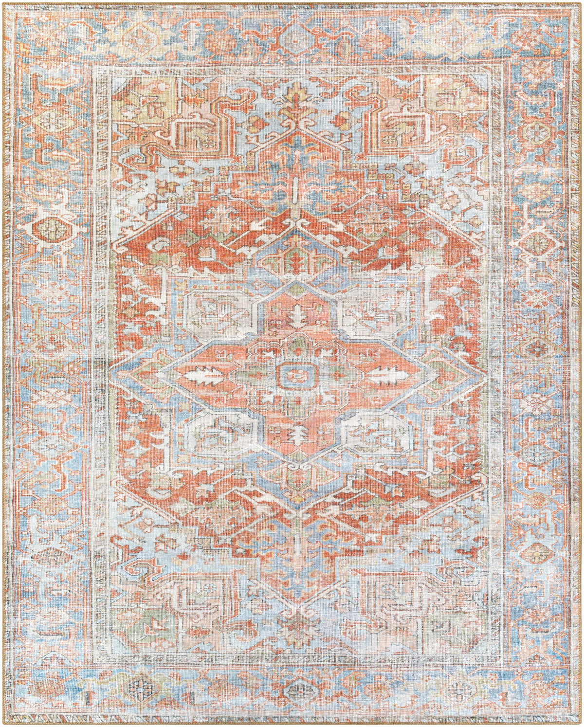 Hauteloom Maayon MAA Denim Machine Made Polyester Rug