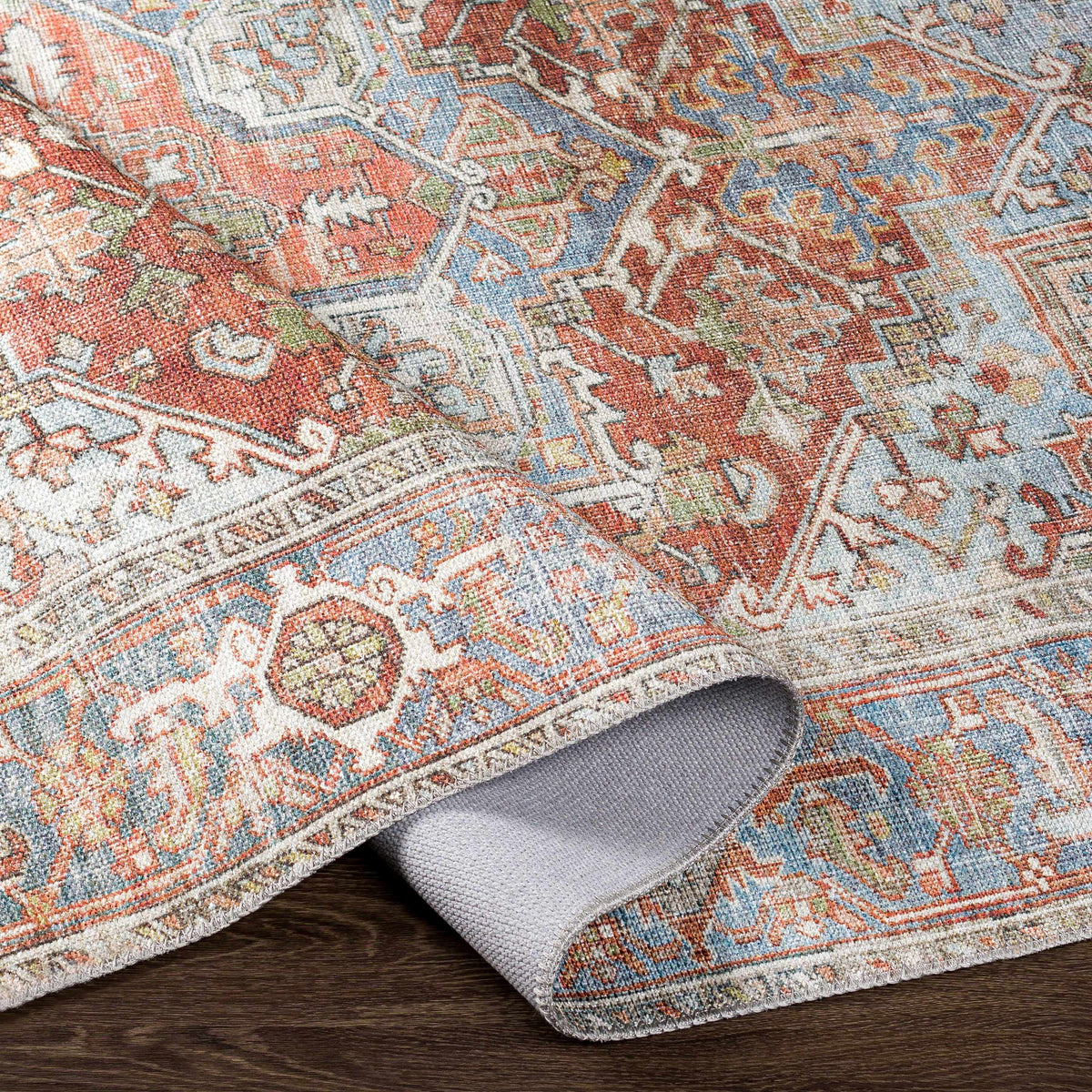 Hauteloom Maayon MAA Denim Machine Made Polyester Rug