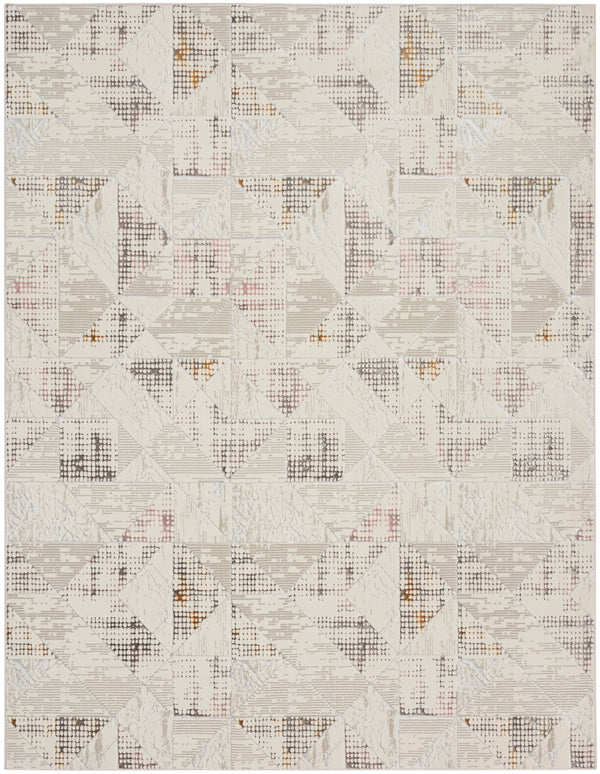 nourison glitz glz04 ivory multi rug