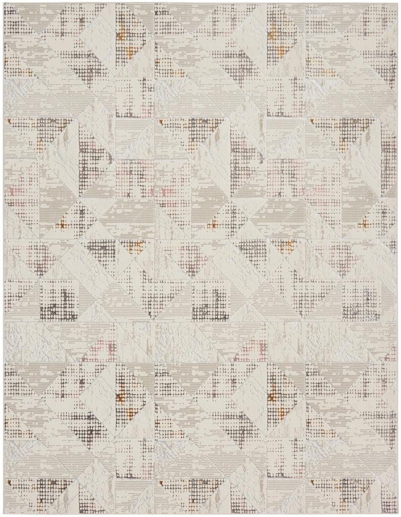 nourison glitz glz04 ivory multi rug