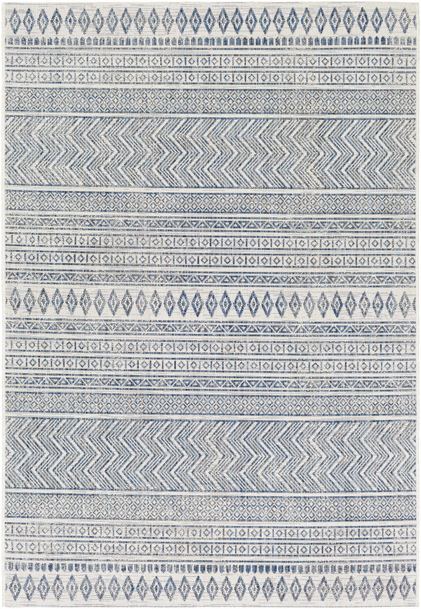 Hauteloom Madras MADRA Navy Machine Made Polypropylene Rug