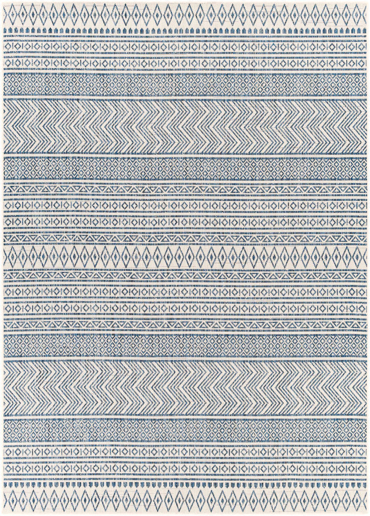 Hauteloom Madras MADRA Navy Machine Made Polypropylene Rug