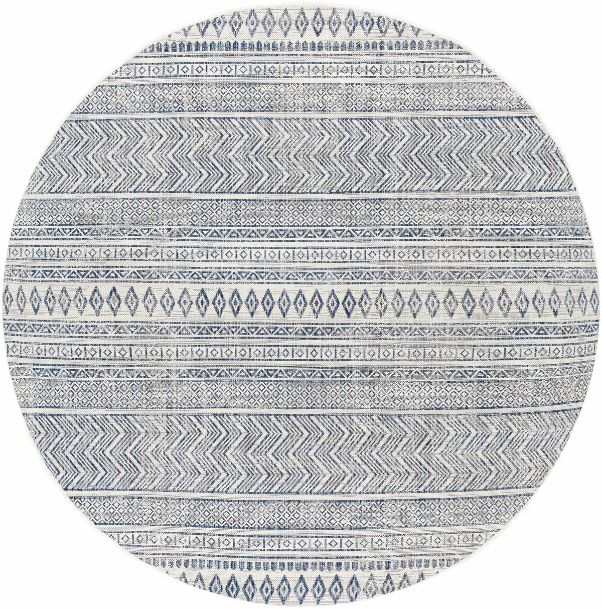 Hauteloom Madras MADRA Navy Machine Made Polypropylene Rug