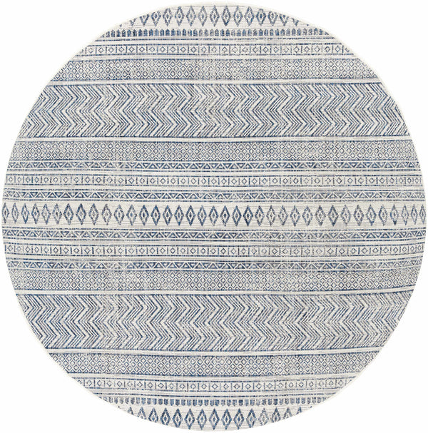 Hauteloom Madras MADRA Navy Machine Made Polypropylene Rug