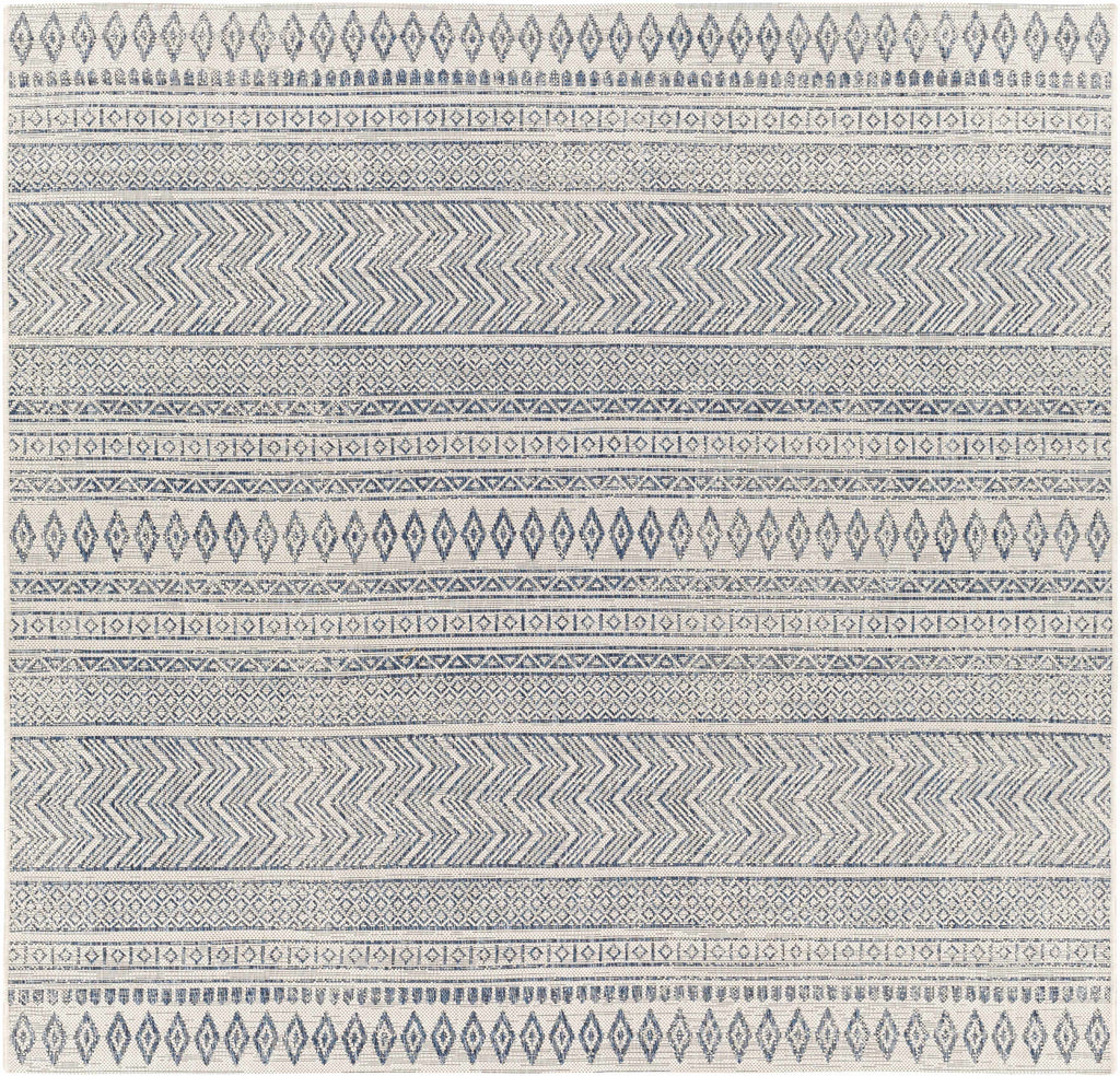 Hauteloom Madras MADRA Navy Machine Made Polypropylene Rug