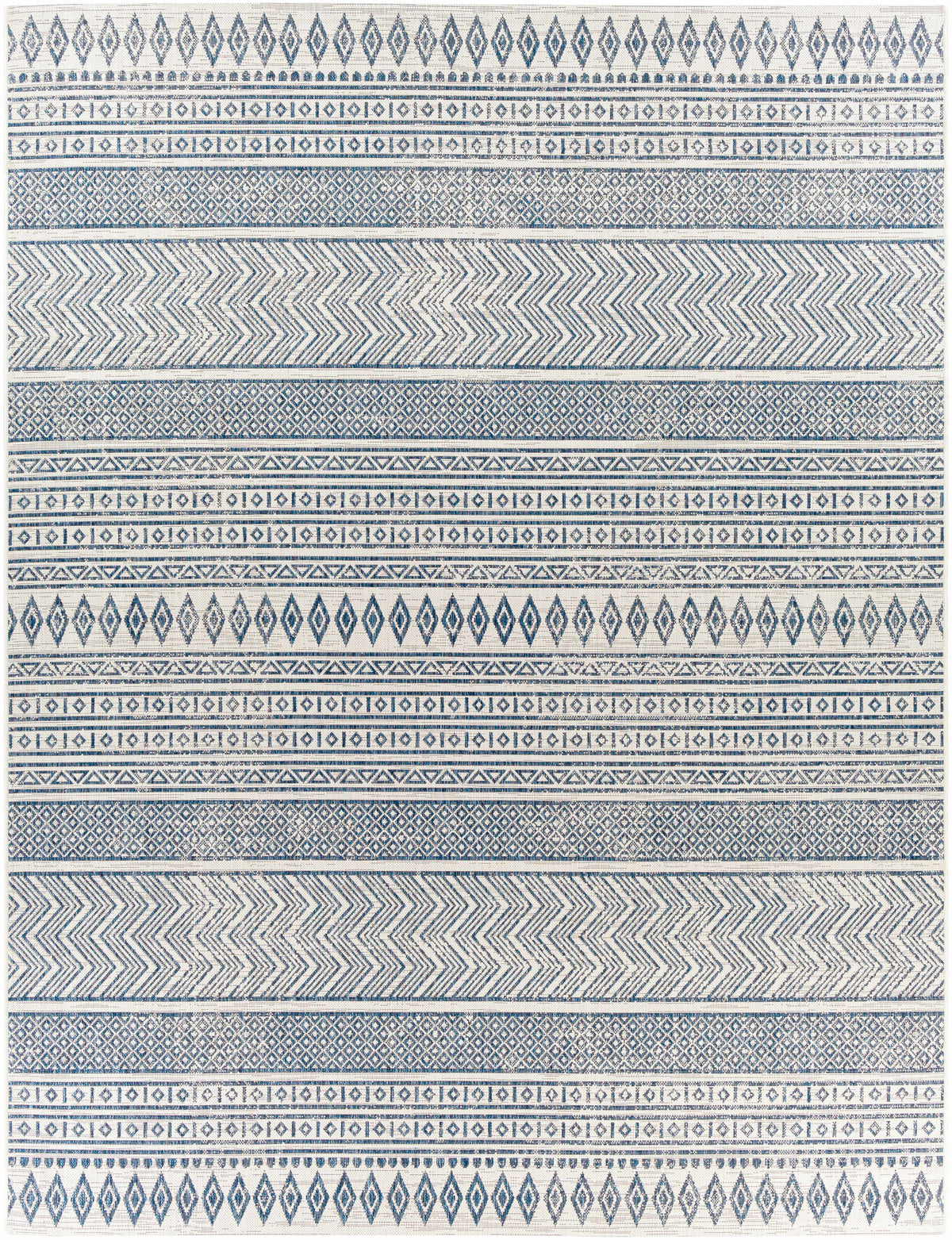 Hauteloom Madras MADRA Navy Machine Made Polypropylene Rug