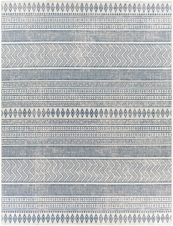 Hauteloom Madras MADRA Navy Machine Made Polypropylene Rug