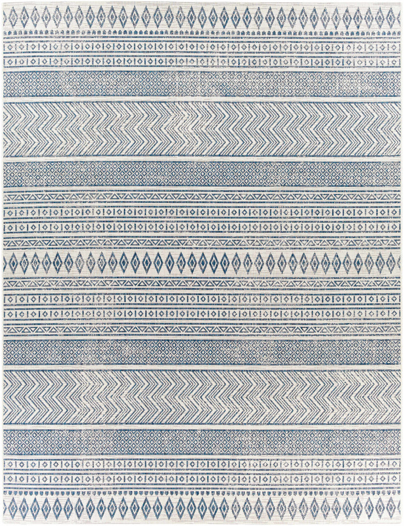 Hauteloom Madras MADRA Navy Machine Made Polypropylene Rug