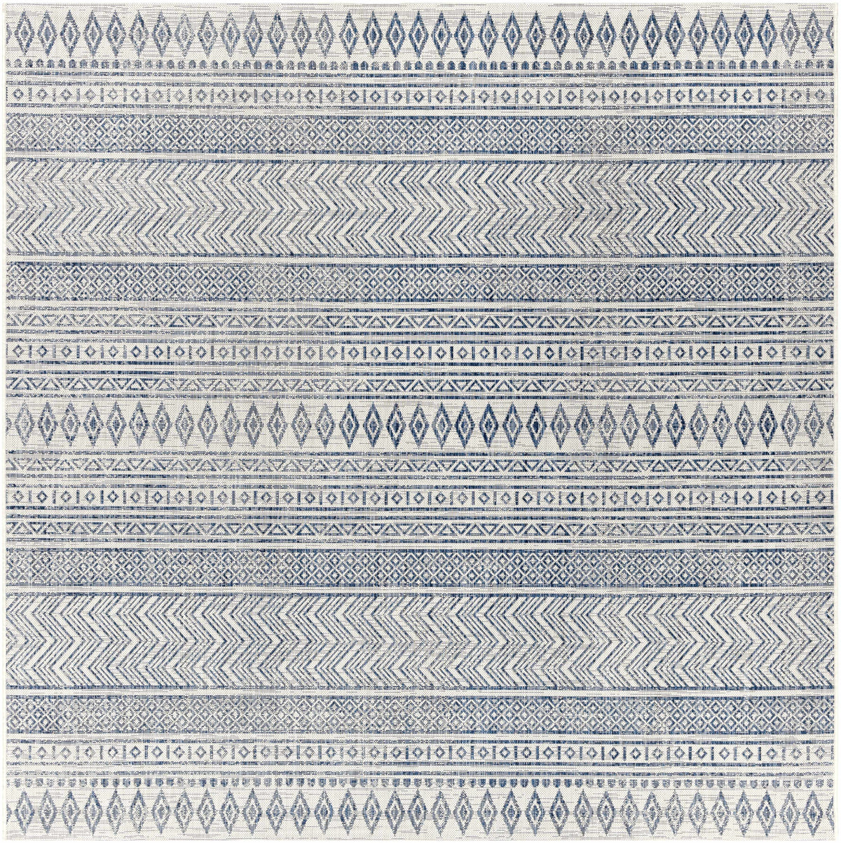 Hauteloom Madras MADRA Navy Machine Made Polypropylene Rug