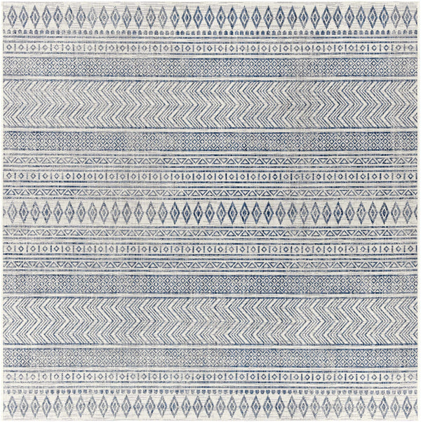 Hauteloom Madras MADRA Navy Machine Made Polypropylene Rug