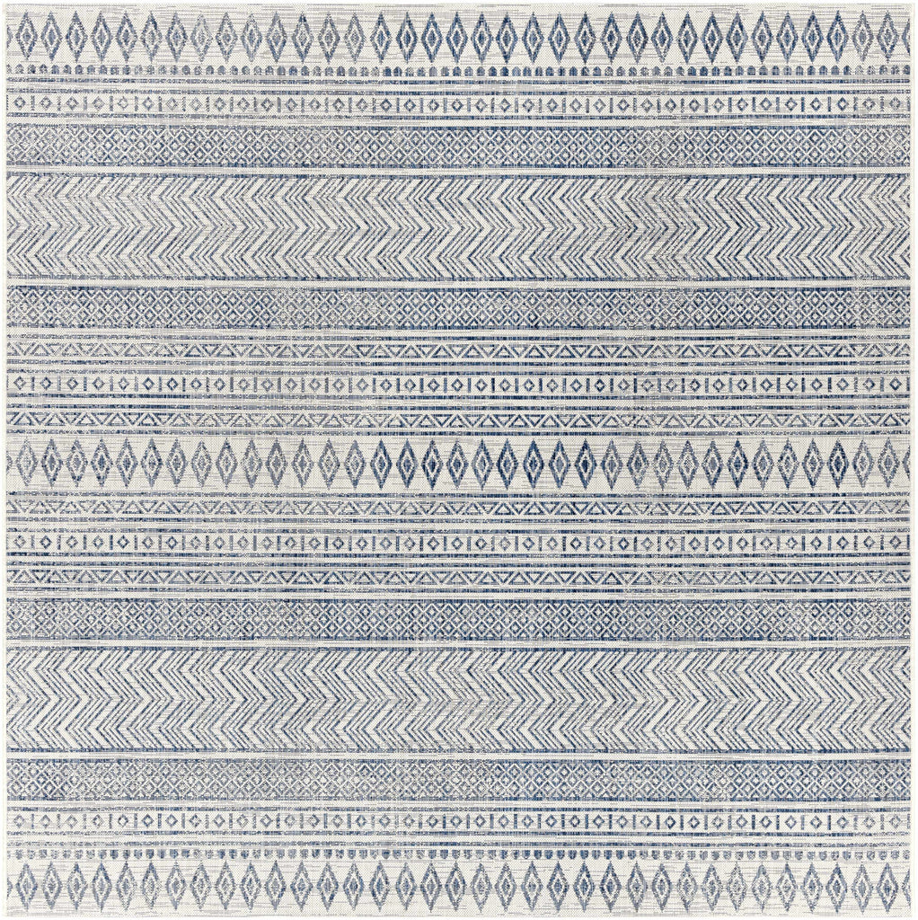 Hauteloom Madras MADRA Navy Machine Made Polypropylene Rug