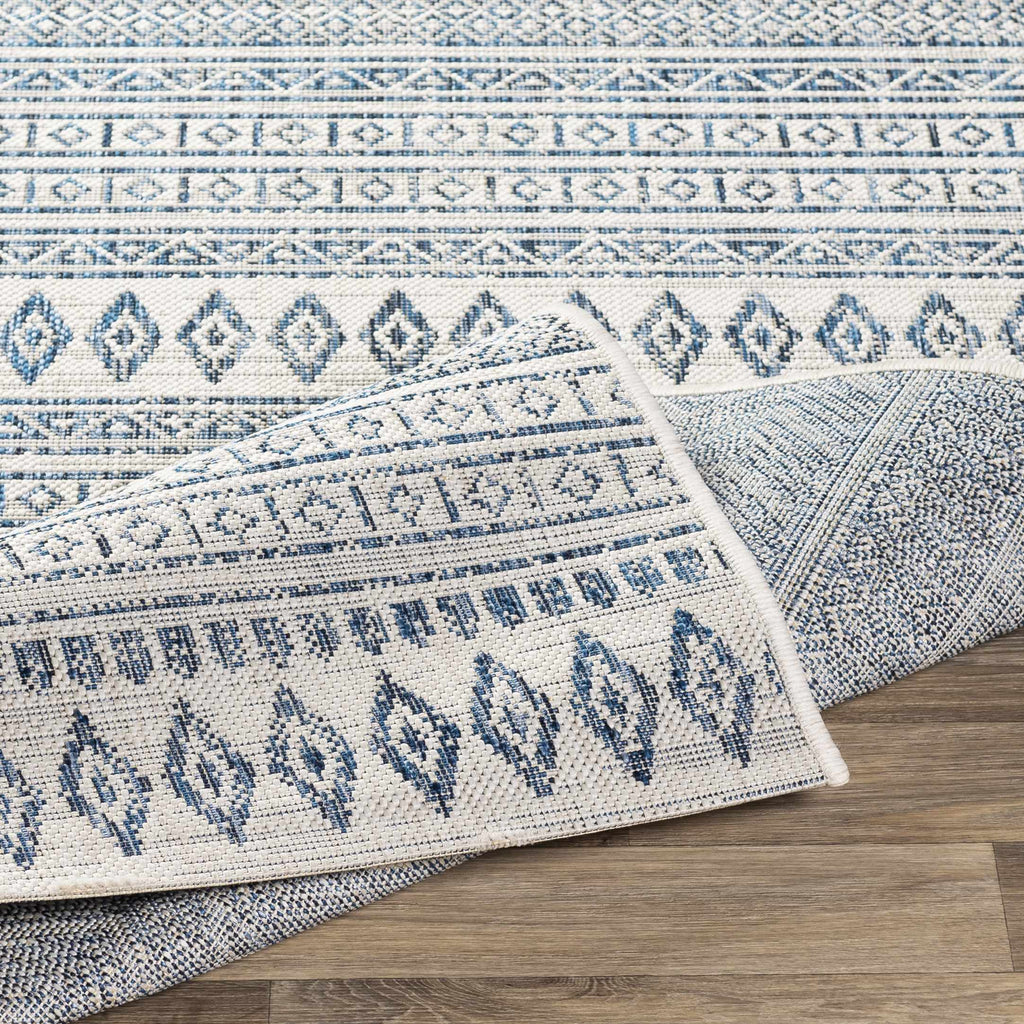 Hauteloom Madras MADRA Navy Machine Made Polypropylene Rug