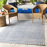 Hauteloom Madras MADRA Navy Machine Made Polypropylene Rug