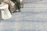 Hauteloom Madras MADRA Navy Machine Made Polypropylene Rug
