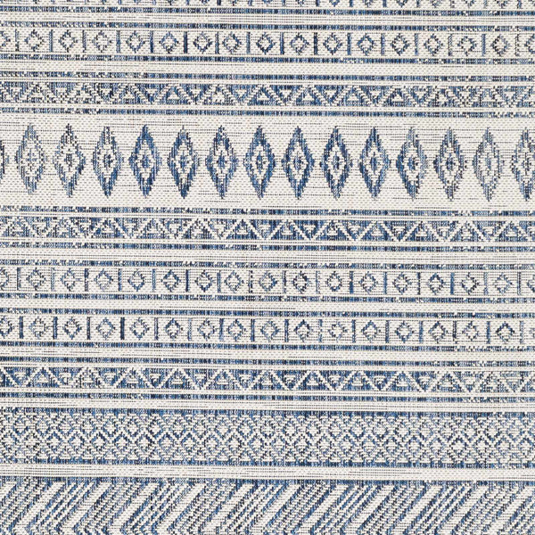 Hauteloom Madras MADRA Navy Machine Made Polypropylene Rug