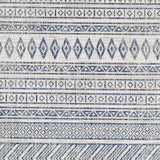 Hauteloom Madras MADRA Navy Machine Made Polypropylene Rug