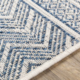 Hauteloom Madras MADRA Navy Machine Made Polypropylene Rug