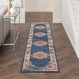 nourison passion psn03 navy rug