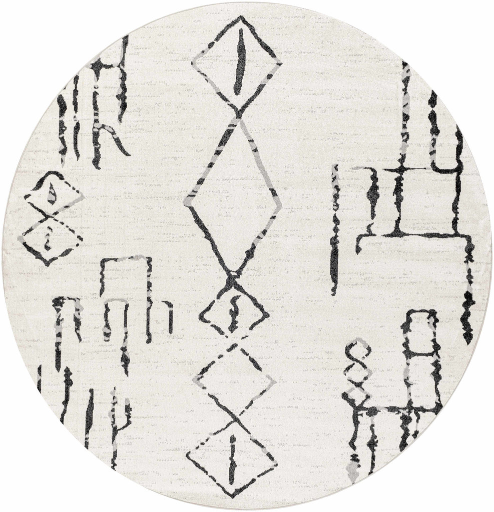 Hauteloom Maguyam MAGU Black Machine Made Polyester Rug