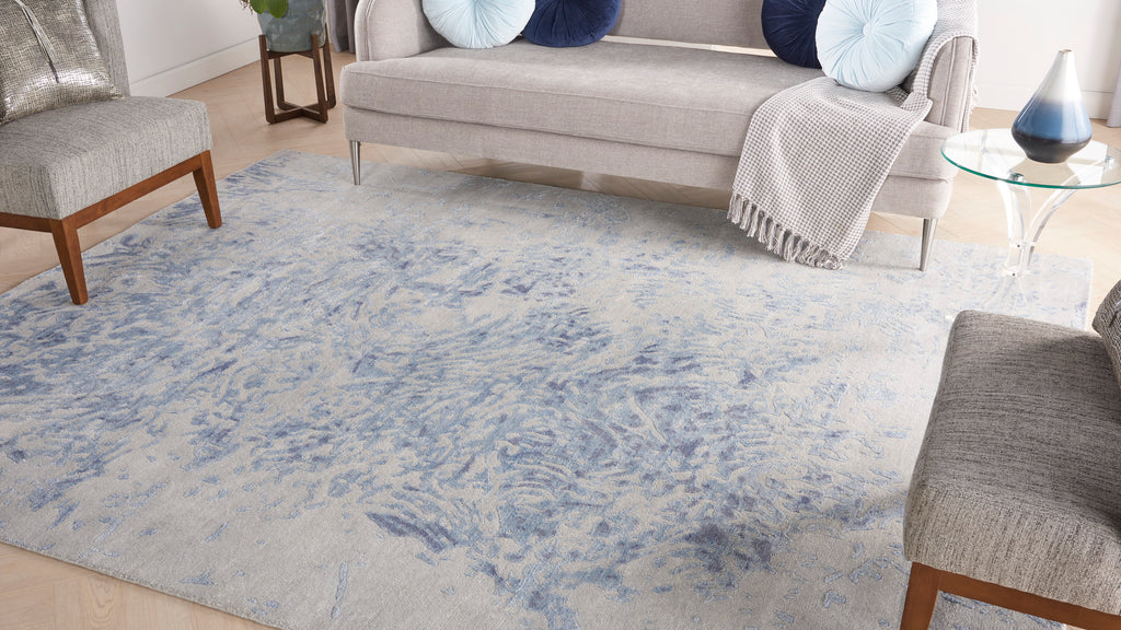 nourison silk shadows sha18 grey blue rug