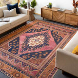 Hauteloom Malamote MALAM Dark Pink Machine Made Polyester Rug