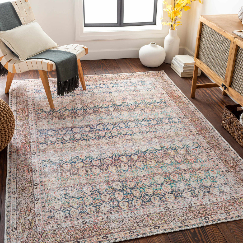 Hauteloom Maligaya MALIG Beige Machine Made Polyester Rug