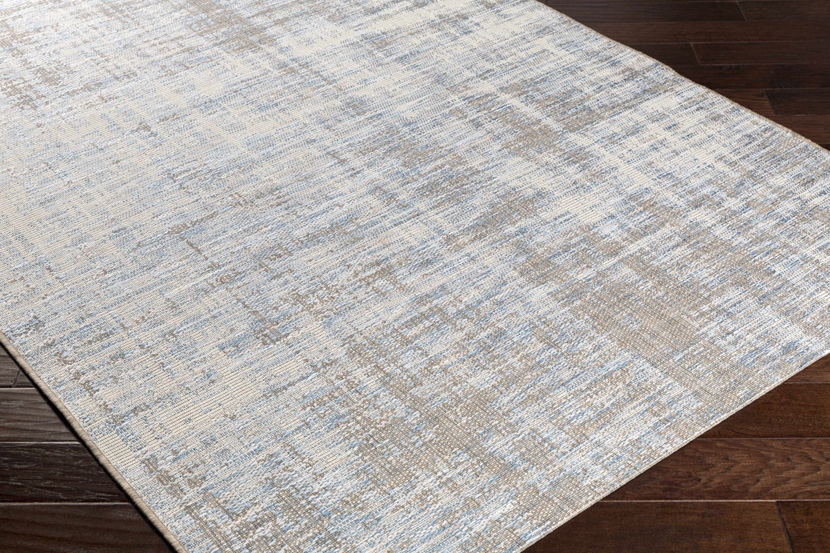 Hauteloom Manzanita MANZ Pale Blue Machine Made Polypropylene Rug