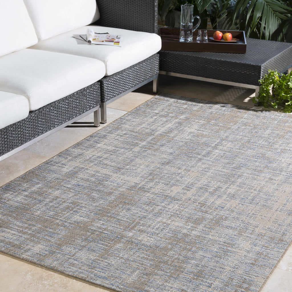 Hauteloom Manzanita MANZ Pale Blue Machine Made Polypropylene Rug