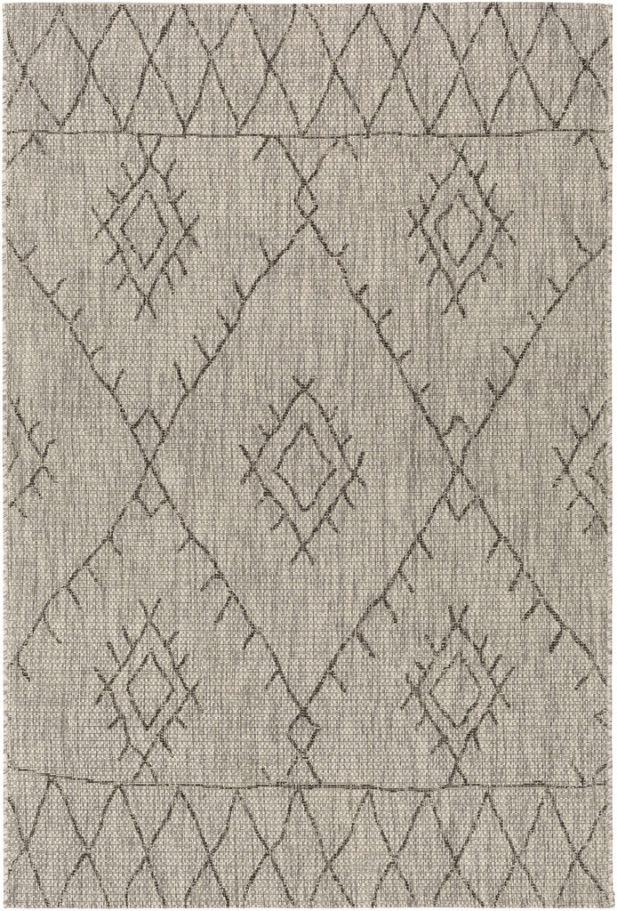Hauteloom Marwood MARW Black Machine Made Polypropylene Rug