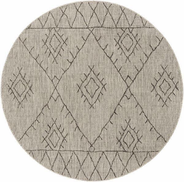 Hauteloom Marwood MARW Black Machine Made Polypropylene Rug