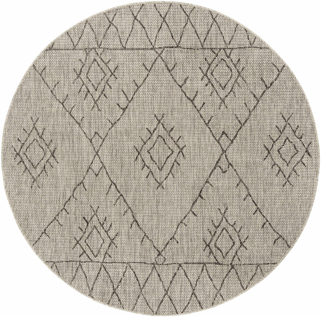 Hauteloom Marwood MARW Black Machine Made Polypropylene Rug