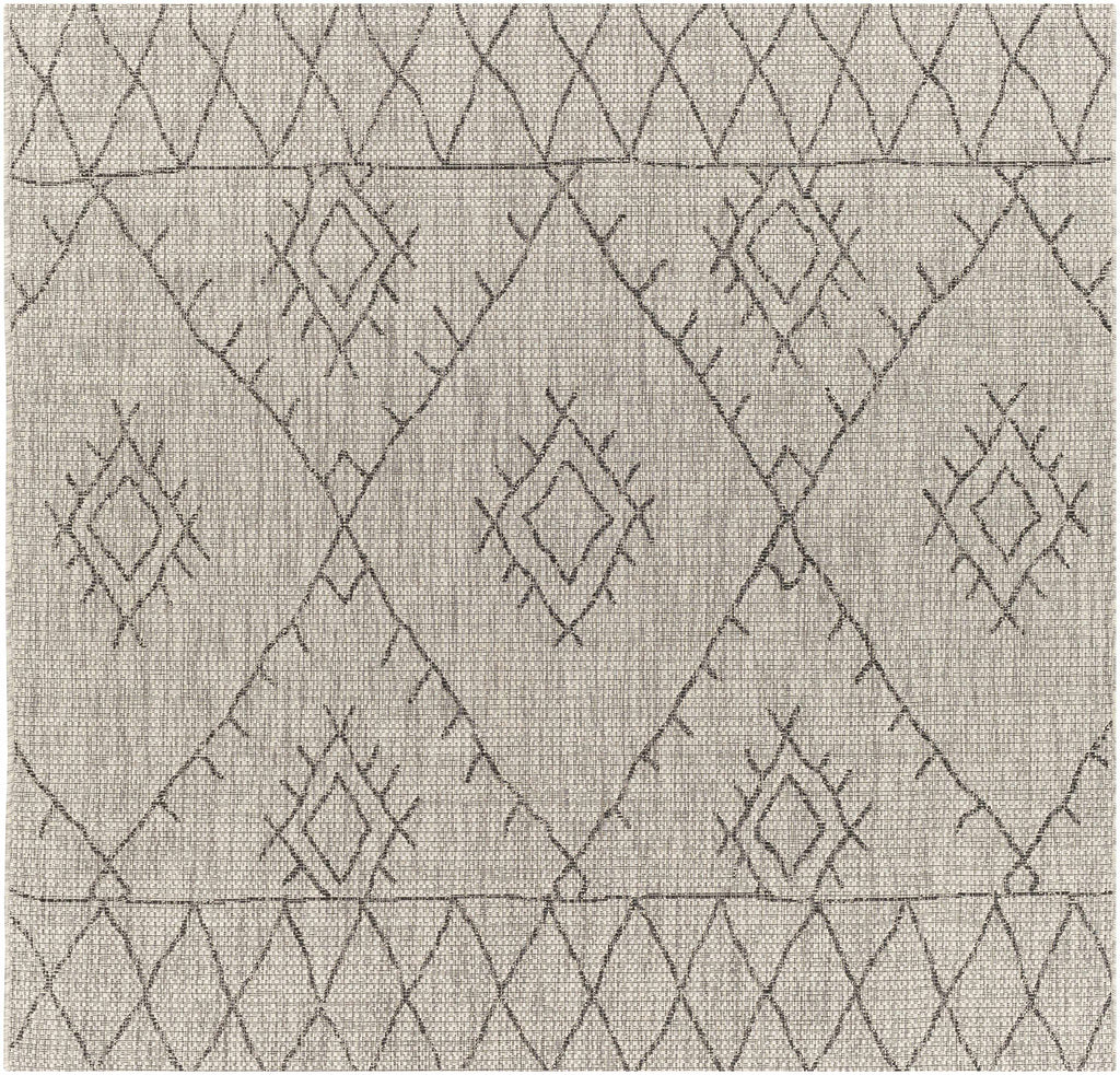 Hauteloom Marwood MARW Black Machine Made Polypropylene Rug