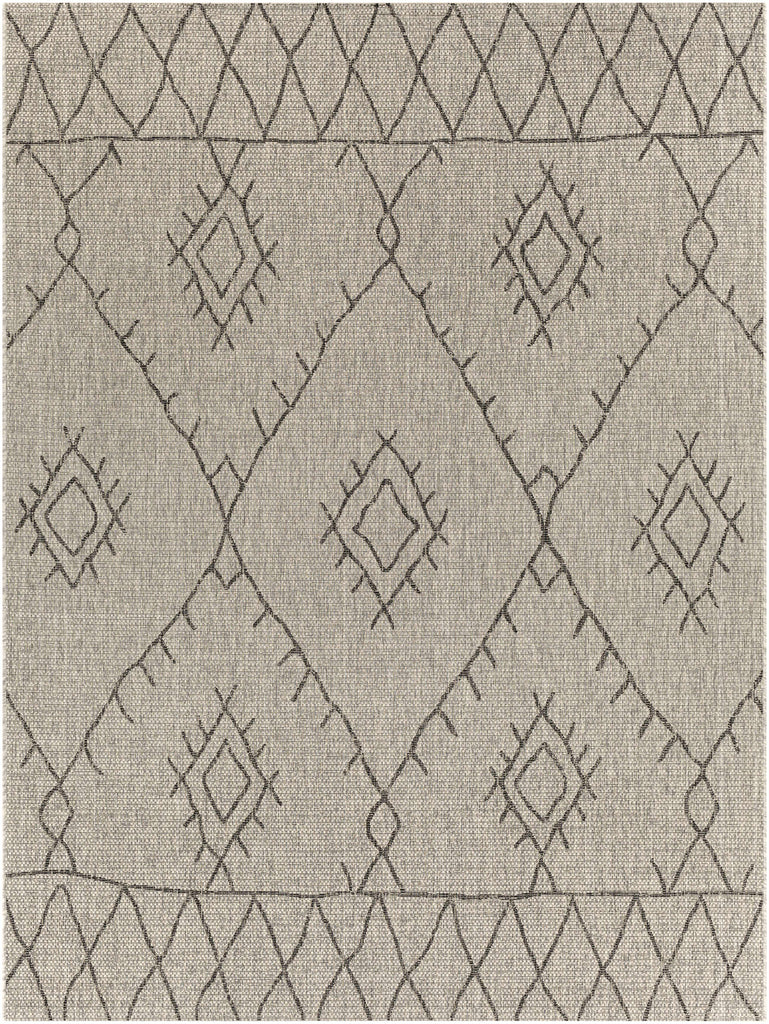 Hauteloom Marwood MARW Black Machine Made Polypropylene Rug