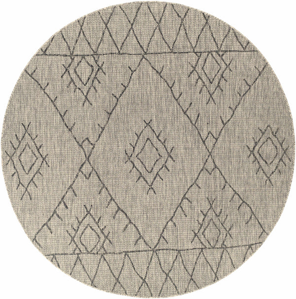 Hauteloom Marwood MARW Black Machine Made Polypropylene Rug
