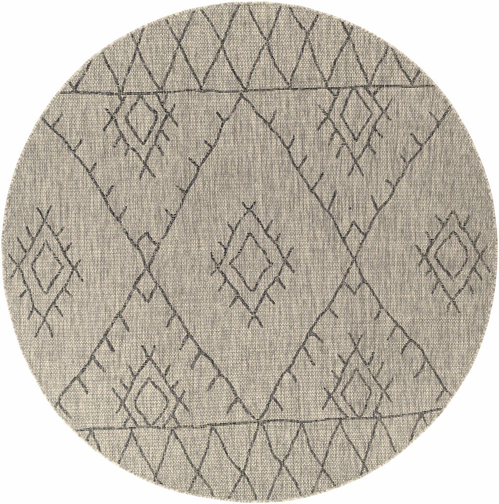Hauteloom Marwood MARW Black Machine Made Polypropylene Rug